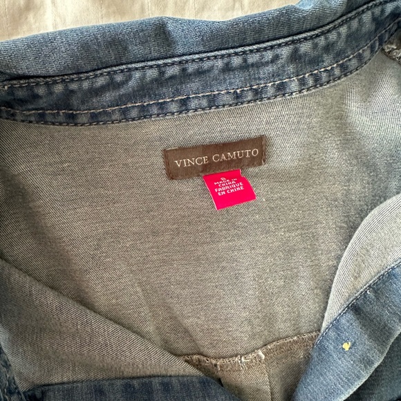 Vince Camuto Midi button up tie dress - Picture 2 of 2